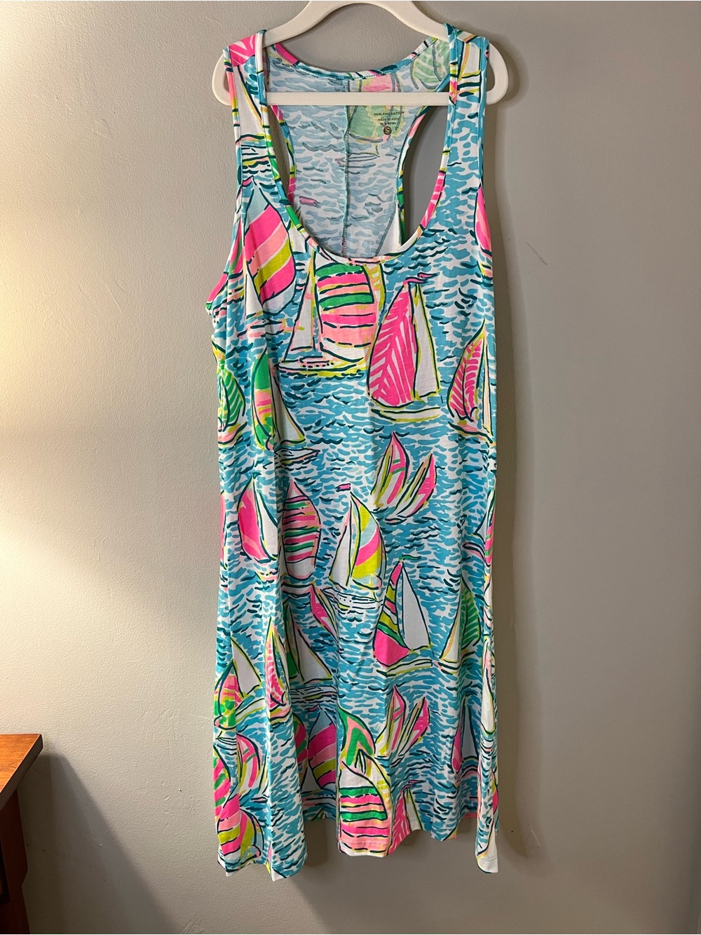 Lilly Pulitzer Melle Trapeze Tank Dress Pop Up Gotta Regatta size small - Picture 6 of 9